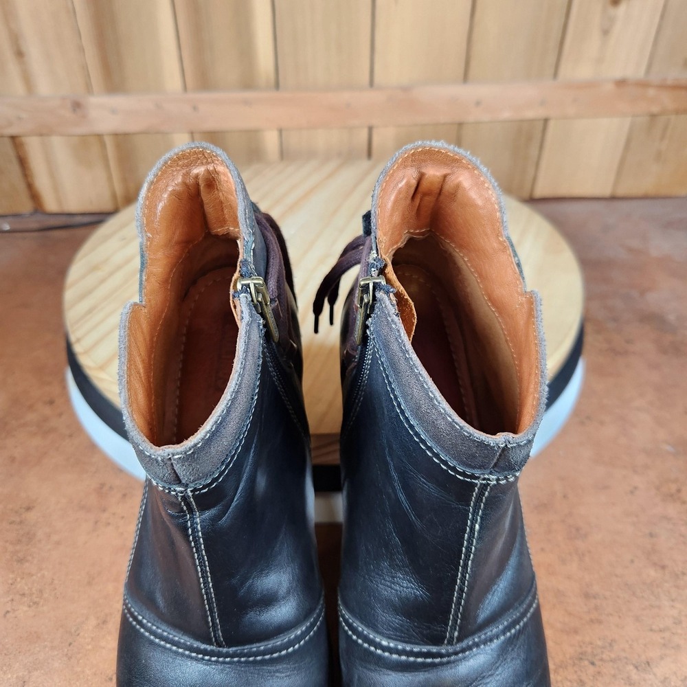 Pikolinos Le Mans Boots Womens 7.5 38 Black Leather Ankle Zip Booties Casual - Picture 9 of 9